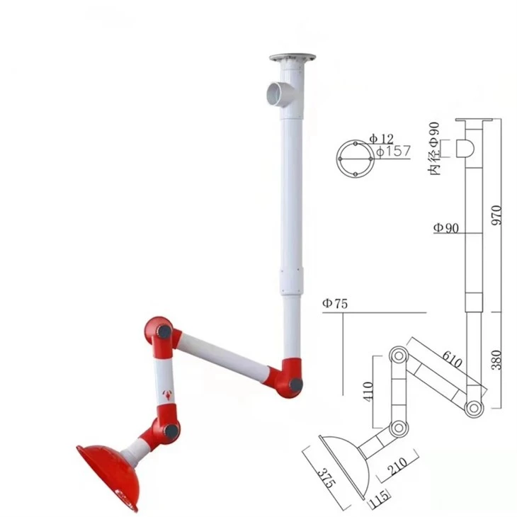 Ceiling Suspension Fume Extraction Arm